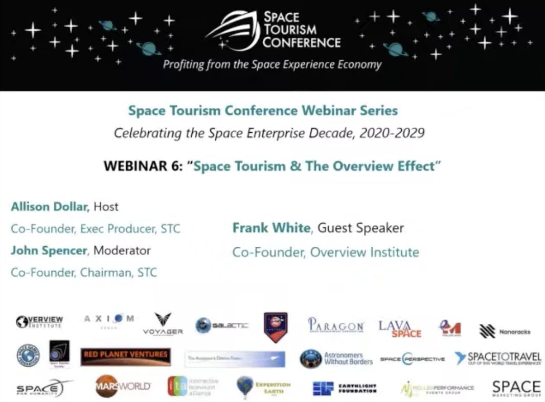 STC Webinar 6: Space Tourism & The Overview Effect 